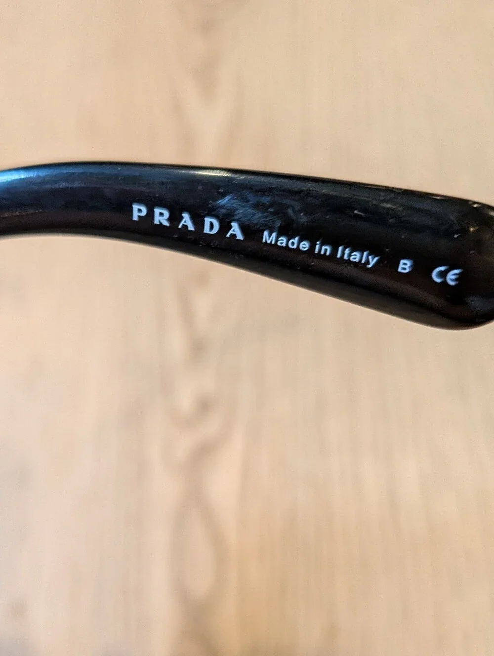 Prada Minimal Baroque Round Black Sunglasses SPR 27N Made in Italy